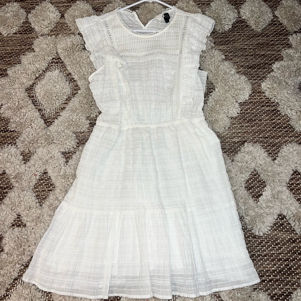 Wild Fable White Ruffle Dress - Picture 2 of 5